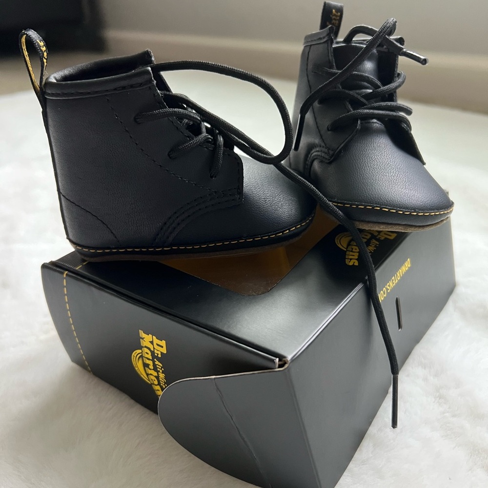 Infant soft bottom doc martens size 3 NWT